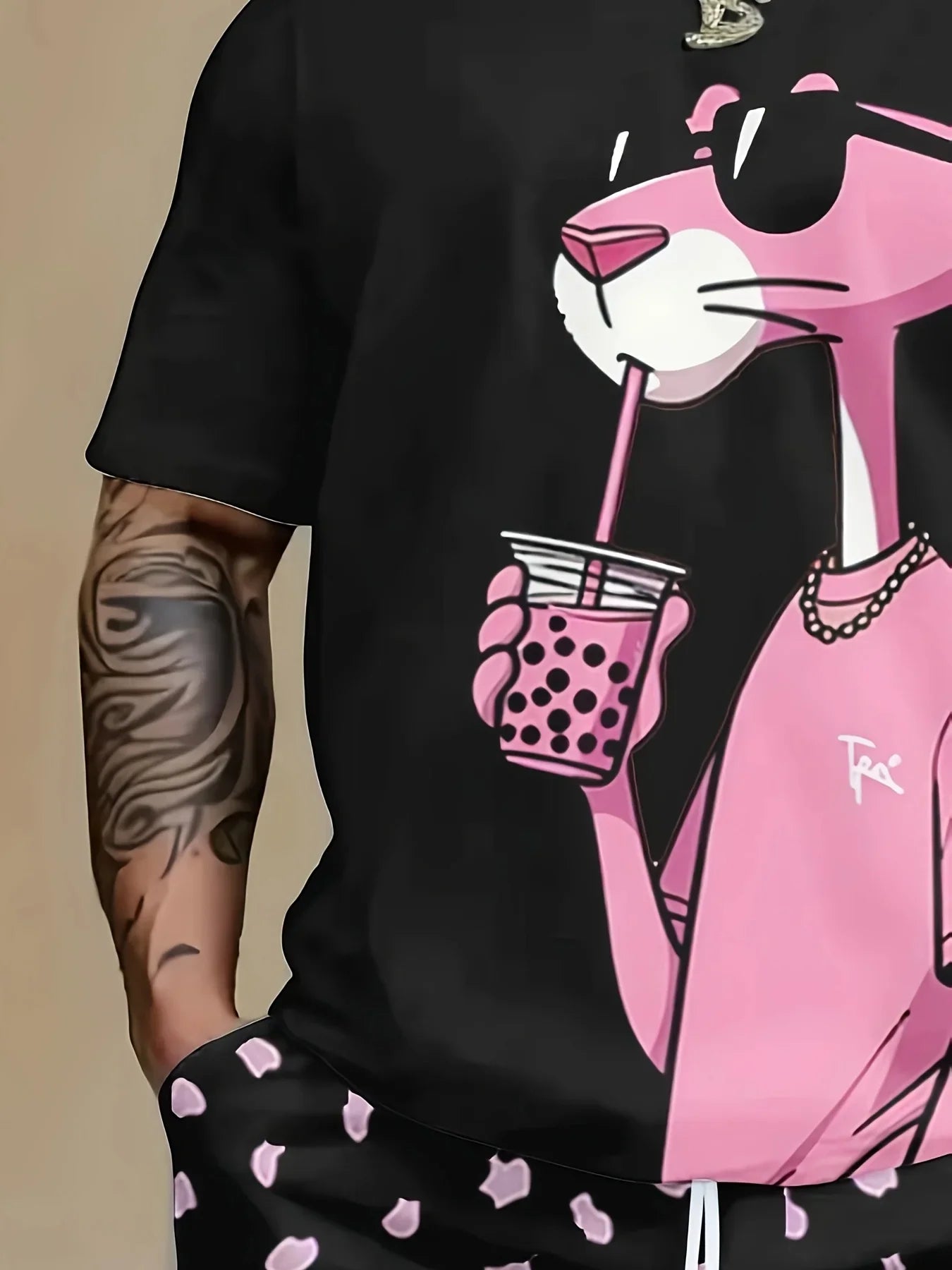 Men's suit T-shirt is stylish and simple polyester fiber 3D printed T-shirt, suitable for outdoor activities and daily wear