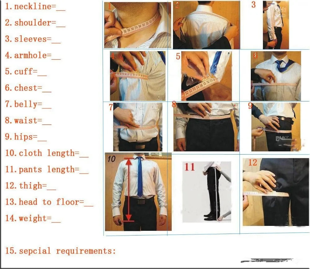 Men's Suit 2 Piece Suit Jacket Pants Formal Wedding Tuxedo Groom Clothes Custom Color Blazer XS-5XL
